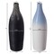 Uniquewise Modern Decorative Ceramic Table Vase Ripped Design Bottle Shape Flower Holder, PK 2 QI004356.2 - alternate 4